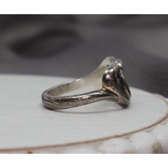 James Avery 925 Linked Hearts Ring Size 7 / 5.38G - Picture 5 of 6